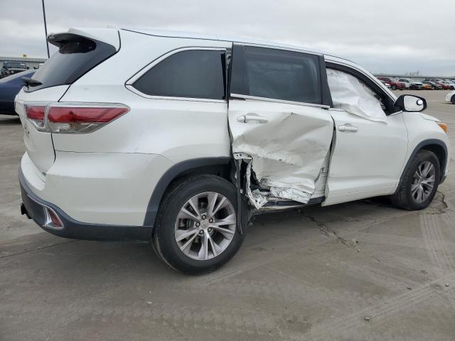 5TDKKRFH5FS042190 - 2015 TOYOTA HIGHLANDER XLE WHITE photo 3