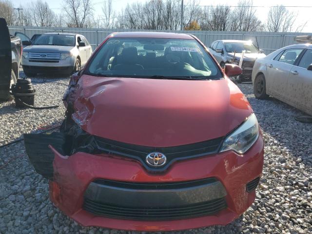 5YFBURHE9FP282266 - 2015 TOYOTA COROLLA L RED photo 5