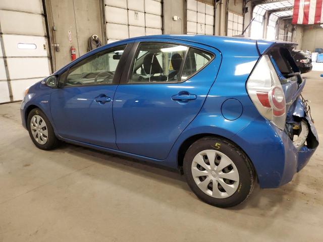 JTDKDTB33D1051434 - 2013 TOYOTA PRIUS C BLUE photo 2