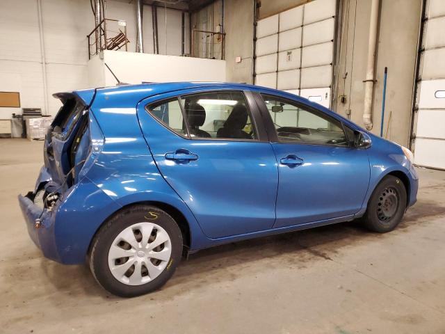 JTDKDTB33D1051434 - 2013 TOYOTA PRIUS C BLUE photo 3