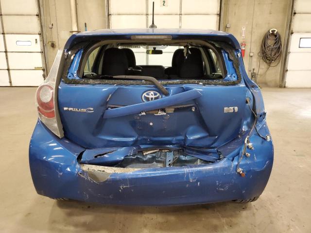 JTDKDTB33D1051434 - 2013 TOYOTA PRIUS C BLUE photo 6