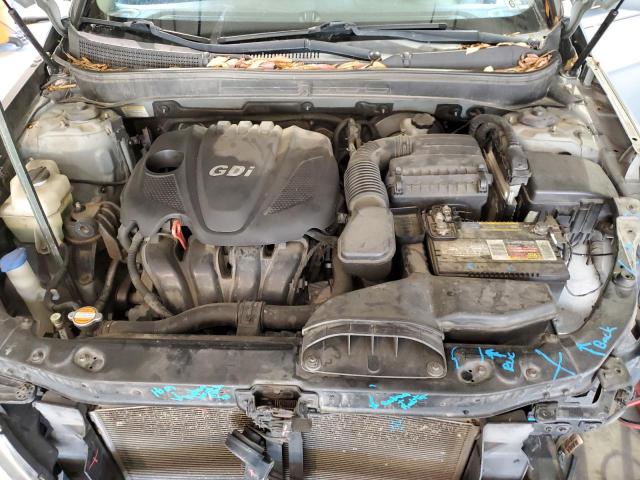 5NPEB4AC7CH466614 - 2012 HYUNDAI SONATA GLS SILVER photo 11