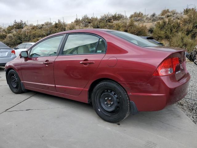 1HGFA16527L081805 - 2007 HONDA CIVIC LX BURGUNDY photo 2