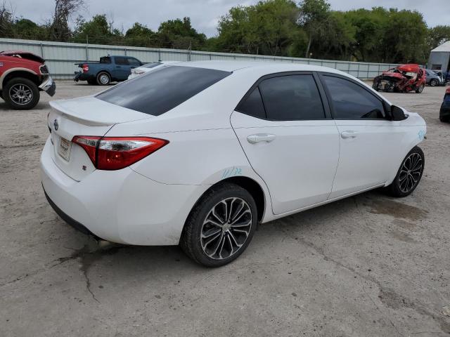 2T1BURHE9EC014560 - 2014 TOYOTA COROLLA L WHITE photo 3