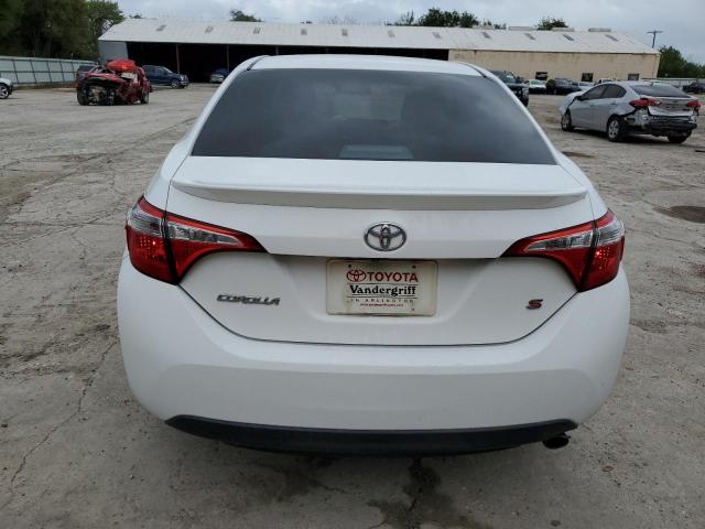 2T1BURHE9EC014560 - 2014 TOYOTA COROLLA L WHITE photo 6