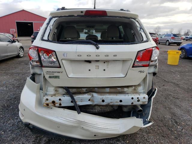 3C4PDDFG2DT724912 - 2013 DODGE JOURNEY R/T WHITE photo 6