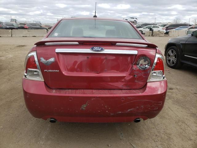 3FAHP08199R122953 - 2009 FORD FUSION SEL RED photo 6