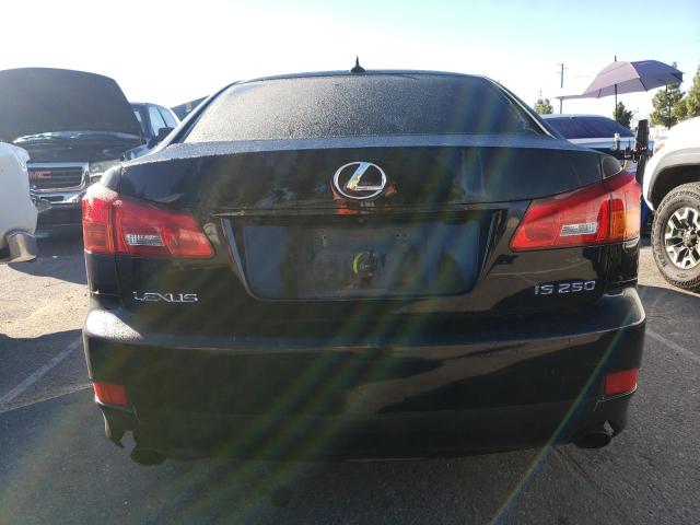 JTHBK262185082048 - 2008 LEXUS IS 250 BLACK photo 6