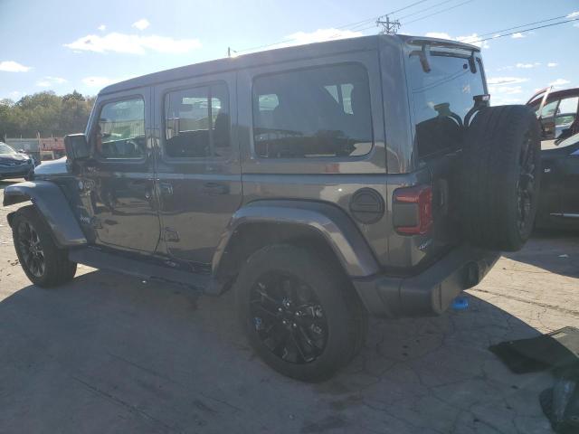 1C4JJXP62NW190957 - 2022 JEEP WRANGLER U SAHARA 4XE GRAY photo 2