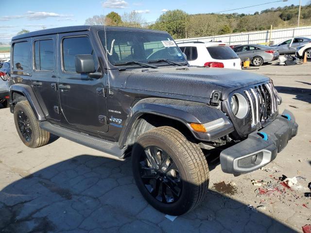1C4JJXP62NW190957 - 2022 JEEP WRANGLER U SAHARA 4XE GRAY photo 4