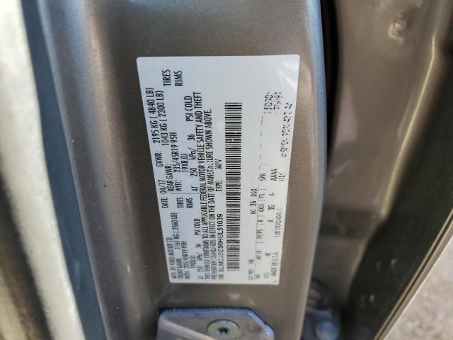 5LMCJ3C90HUL51039 - 2017 LINCOLN MKC RESERVE ნაცრისფერი ფოტო 14