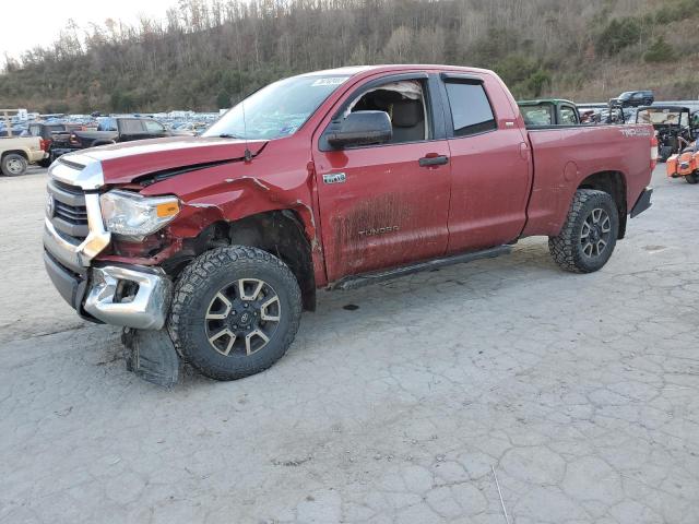 5TFUY5F19EX327423 - 2014 TOYOTA TUNDRA DOUBLE CAB SR/SR5 RED photo 1