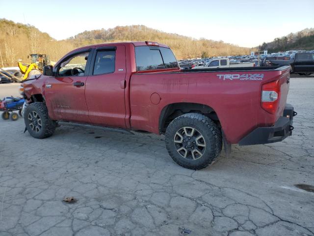 5TFUY5F19EX327423 - 2014 TOYOTA TUNDRA DOUBLE CAB SR/SR5 RED photo 2
