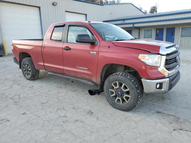 5TFUY5F19EX327423 - 2014 TOYOTA TUNDRA DOUBLE CAB SR/SR5 RED photo 4