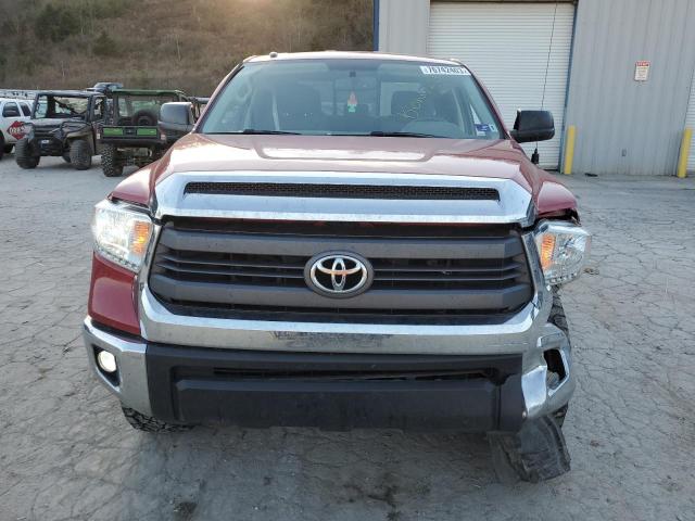 5TFUY5F19EX327423 - 2014 TOYOTA TUNDRA DOUBLE CAB SR/SR5 RED photo 5
