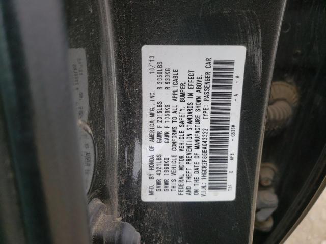 1HGCR2F86EA043322 - 2014 HONDA ACCORD EXL BLACK photo 12