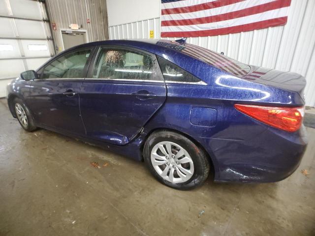 5NPEB4AC7CH332332 - 2012 HYUNDAI SONATA GLS BLUE photo 2