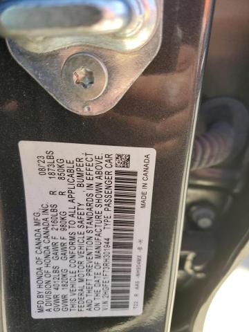 2HGFE1F73RH301944 - 2024 HONDA CIVIC EX GRAY photo 12