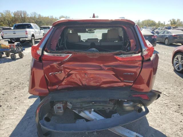 2HKRW2H92KH637059 - 2019 HONDA CR-V TOURING RED photo 6