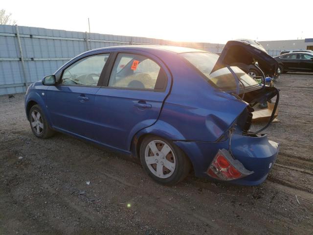 KL1TD56628B153464 - 2008 CHEVROLET AVEO BASE BLUE photo 2