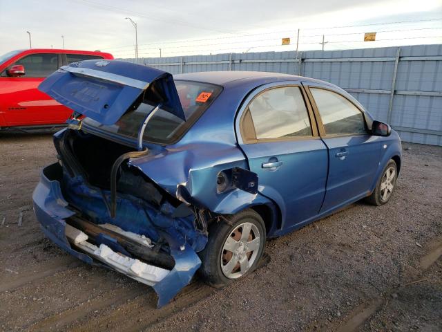 KL1TD56628B153464 - 2008 CHEVROLET AVEO BASE BLUE photo 3