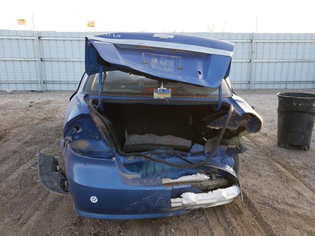 KL1TD56628B153464 - 2008 CHEVROLET AVEO BASE Mavi foto 6