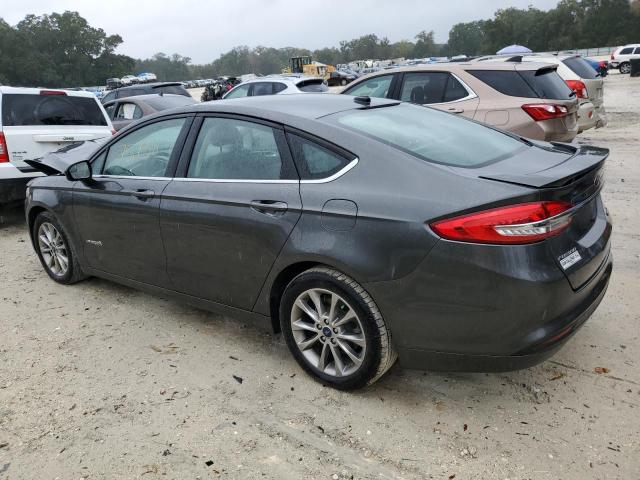 3FA6P0UU9HR309678 - 2017 FORD FUSION S HYBRID GRAY photo 2