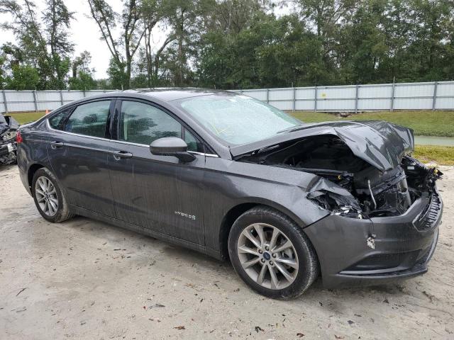 3FA6P0UU9HR309678 - 2017 FORD FUSION S HYBRID GRAY photo 4