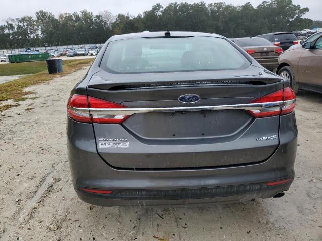 3FA6P0UU9HR309678 - 2017 FORD FUSION S HYBRID GRAY photo 6