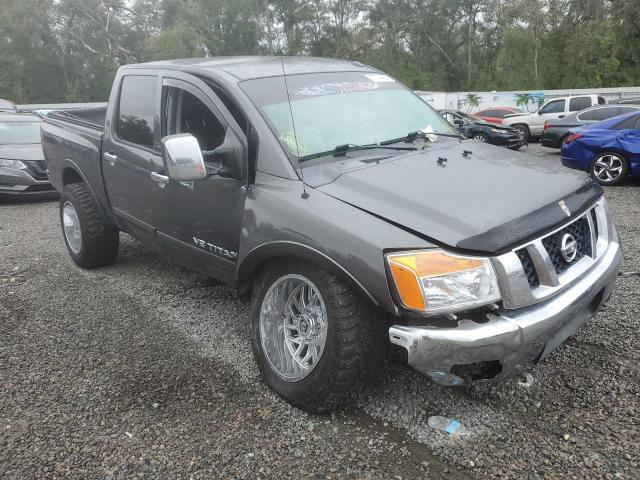 1N6BA0ED9CN303638 - 2012 NISSAN TITAN S GRAY photo 4