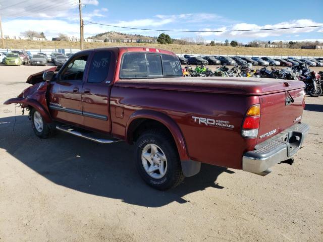 5TBBT44183S392634 - 2003 TOYOTA TUNDRA ACCESS CAB SR5 RED photo 2