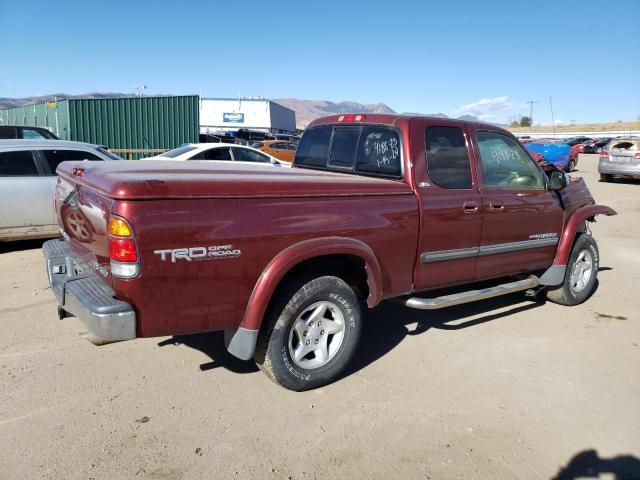 5TBBT44183S392634 - 2003 TOYOTA TUNDRA ACCESS CAB SR5 RED photo 3