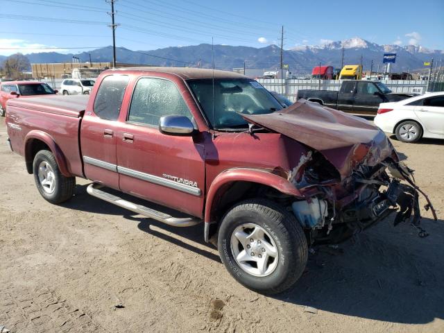 5TBBT44183S392634 - 2003 TOYOTA TUNDRA ACCESS CAB SR5 RED photo 4