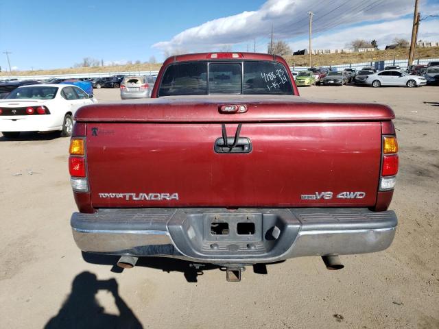 5TBBT44183S392634 - 2003 TOYOTA TUNDRA ACCESS CAB SR5 RED photo 6