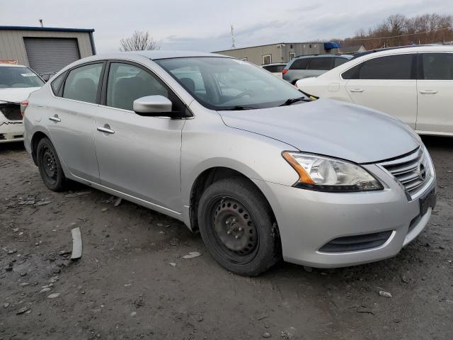 3N1AB7AP3EY236080 - 2014 NISSAN SENTRA S SILVER photo 4