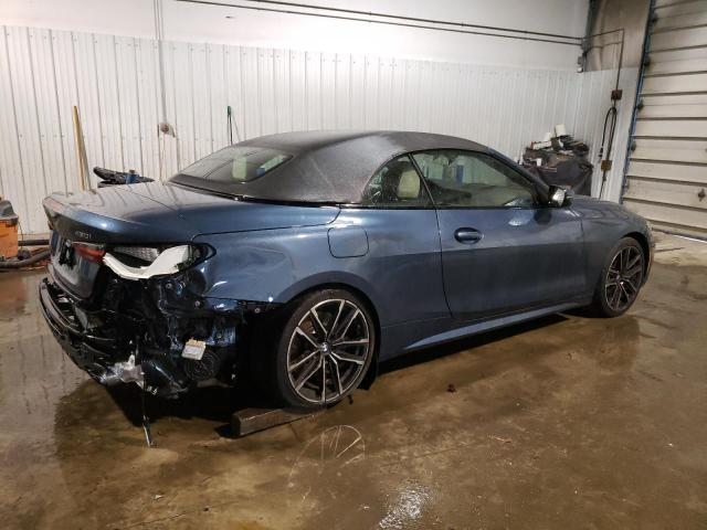 WBA43AT08NCH71368 - 2022 BMW 430XI BLUE photo 3