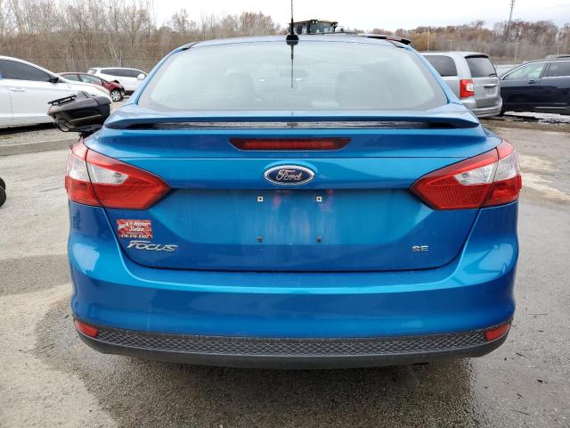 1FAHP3F27CL114370 - 2012 FORD FOCUS SE BLUE photo 6