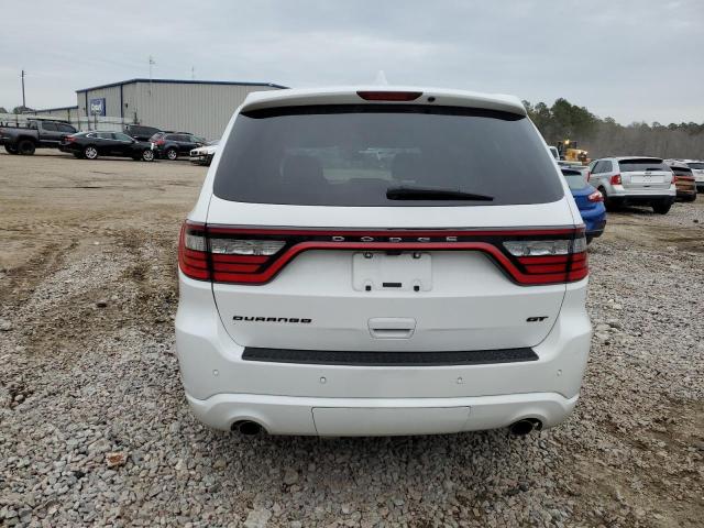 1C4RDHDG3KC650993 - 2019 DODGE DURANGO GT WHITE photo 6