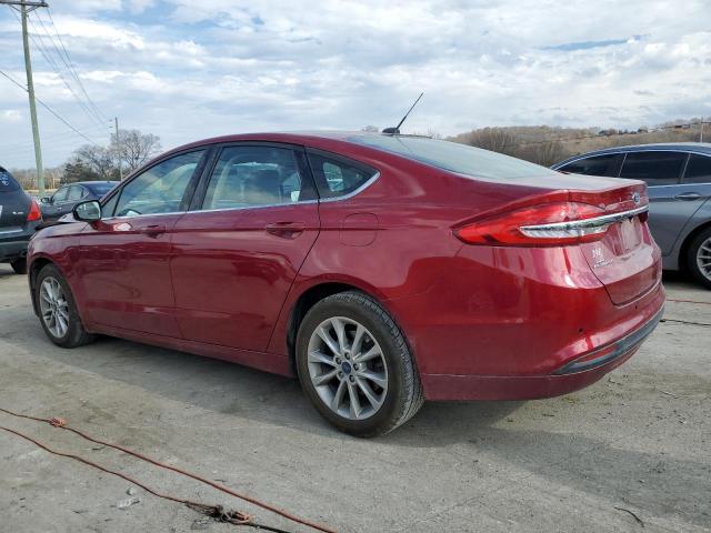 3FA6P0H78HR392153 - 2017 FORD FUSION SE MAROON photo 2