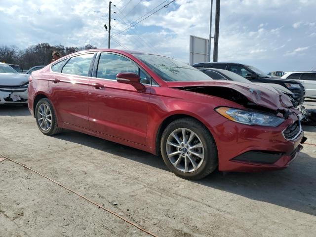 3FA6P0H78HR392153 - 2017 FORD FUSION SE MAROON photo 4