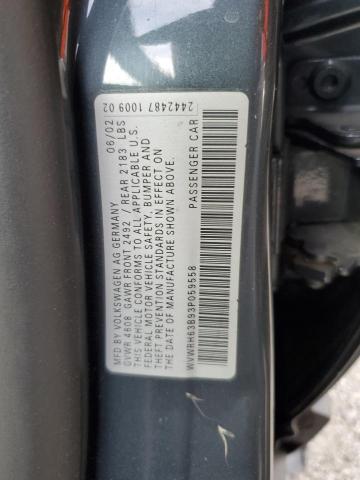 WVWRH63B93P059558 - 2003 VOLKSWAGEN PASSAT GLX GRAY photo 12