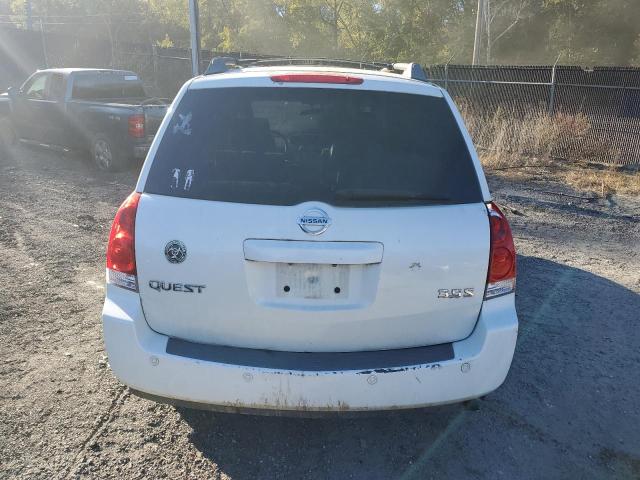 5N1BV28U86N118513 - 2006 NISSAN QUEST S WHITE photo 6