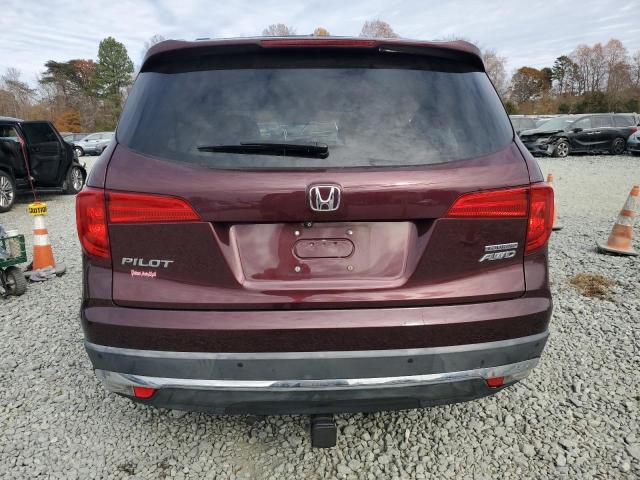 5FNYF6H92GB003923 - 2016 HONDA PILOT TOURING BURGUNDY photo 6