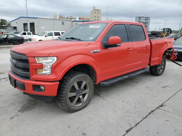 1FTFW1EF4GKD47390 - 2016 FORD F150 SUPERCREW RED photo 1