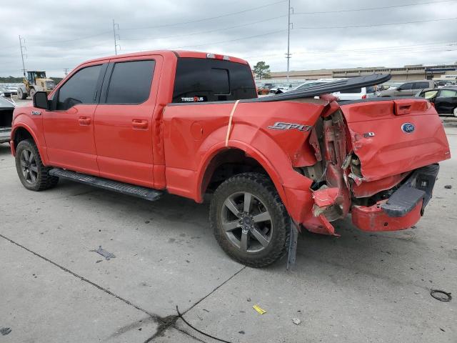 1FTFW1EF4GKD47390 - 2016 FORD F150 SUPERCREW RED photo 2