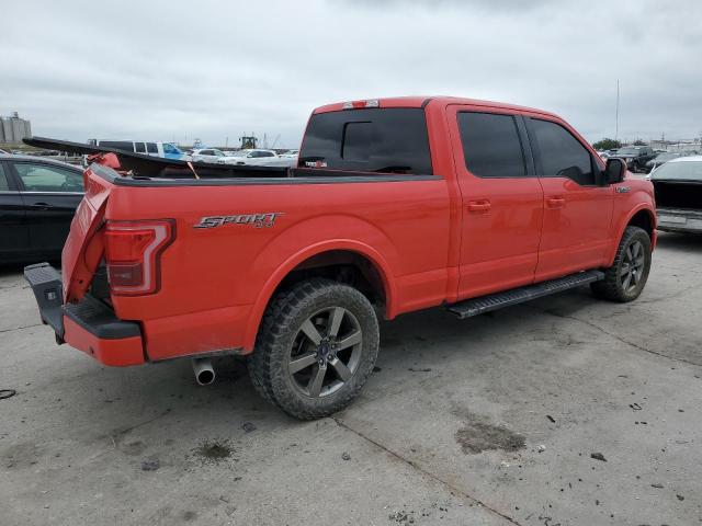 1FTFW1EF4GKD47390 - 2016 FORD F150 SUPERCREW RED photo 3