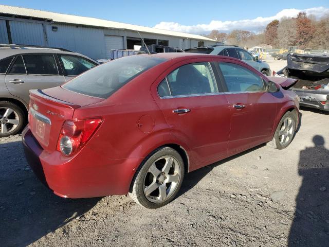 1G1JE5SH4D4227298 - 2013 CHEVROLET SONIC LTZ RED photo 3