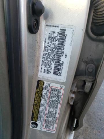 4T1BE32K84U791205 - 2004 TOYOTA CAMRY LE SILVER photo 12