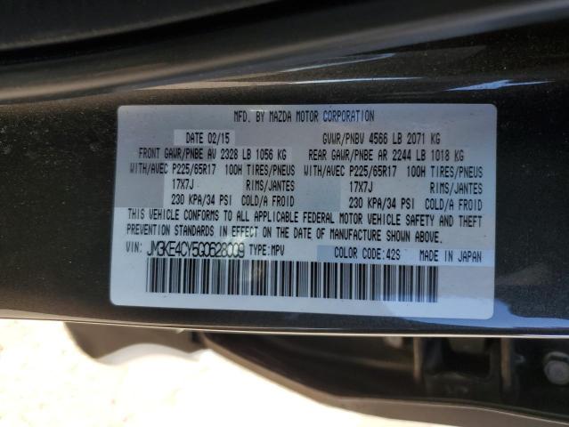 JM3KE4CY5G0628009 - 2016 MAZDA CX-5 TOURING GRAY photo 12