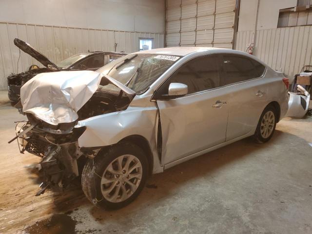 3N1AB7AP1KY317607 - 2019 NISSAN SENTRA S SILVER photo 1